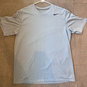 Nike Dri fit baby blue shirt. Large